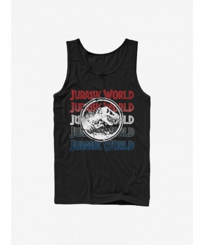 Jurassic Park Logo Repeat Tank $6.57 Tanks