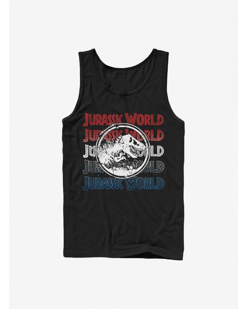 Jurassic Park Logo Repeat Tank $6.57 Tanks