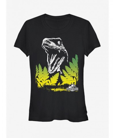 Jurassic Park Velociraptor Surprise Girls T-Shirt $7.77 T-Shirts