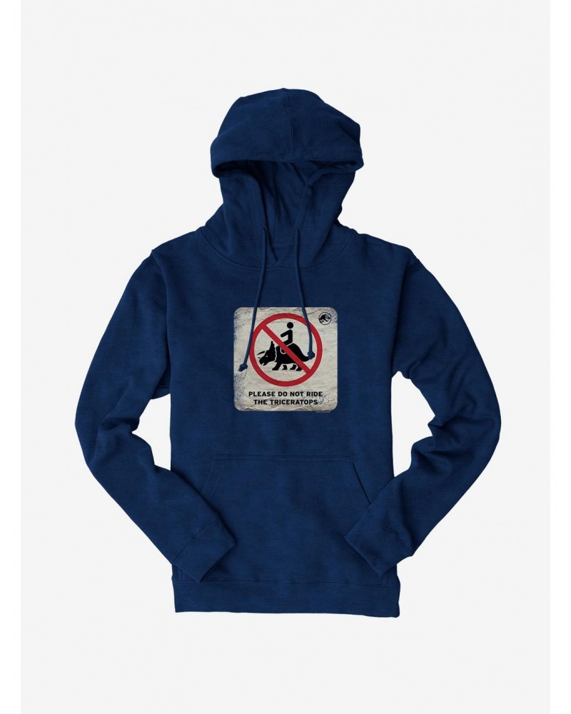 Jurassic World Dominion Do Not Ride Triceratops Hoodie $11.14 Hoodies