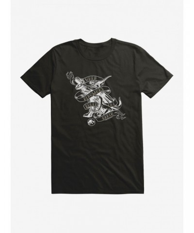 Jurassic World When Dinosaurs Ruled Black And White T-Shirt $7.84 T-Shirts