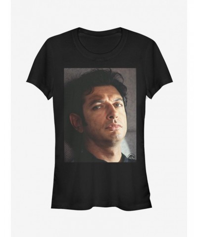 Jurassic Park Goldblum Stare Girls T-Shirt $7.57 T-Shirts