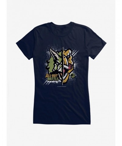 Jurassic World All Out Battle Girls T-Shirt $8.57 T-Shirts