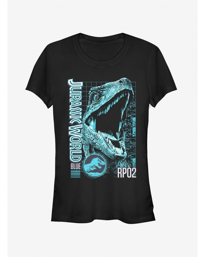 Jurassic World Fallen Kingdom Blue Portrait Girls T-Shirt $7.17 T-Shirts