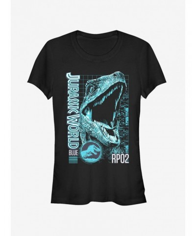 Jurassic World Fallen Kingdom Blue Portrait Girls T-Shirt $7.17 T-Shirts