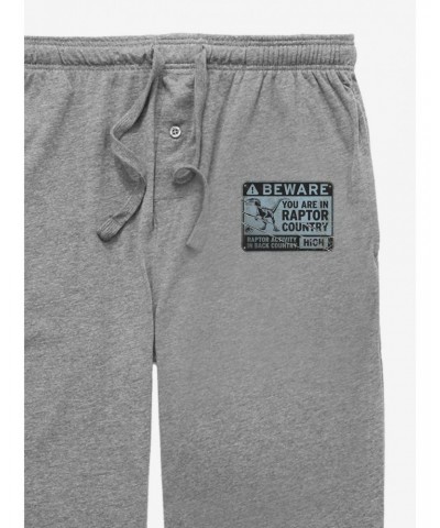 Jurassic World Raptor Country Sign Pajama Pants $8.76 Pants