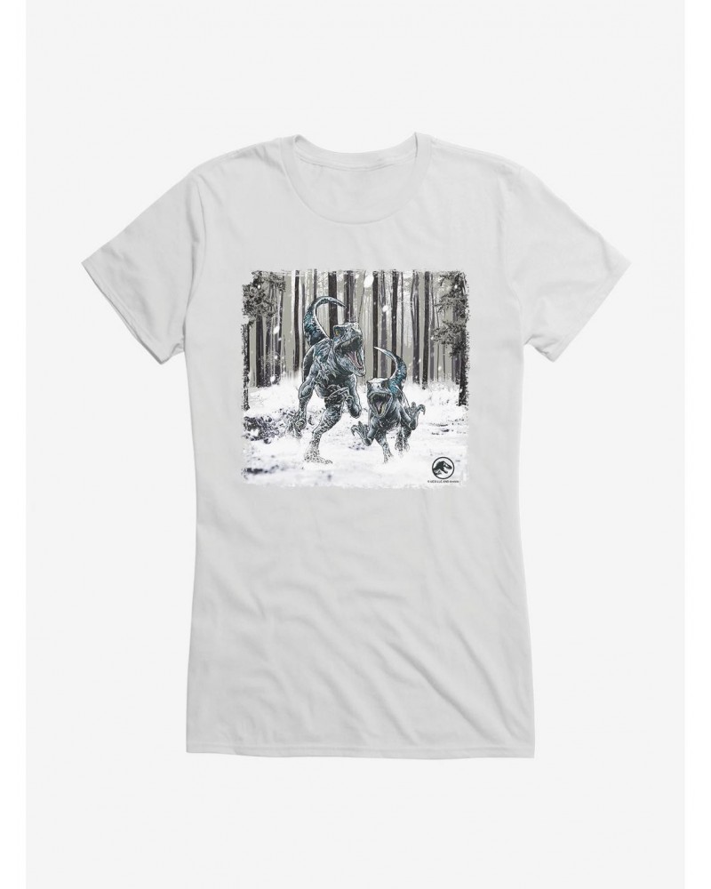 Jurassic World Dominion Forest Hunt Girls T-Shirt $6.18 T-Shirts