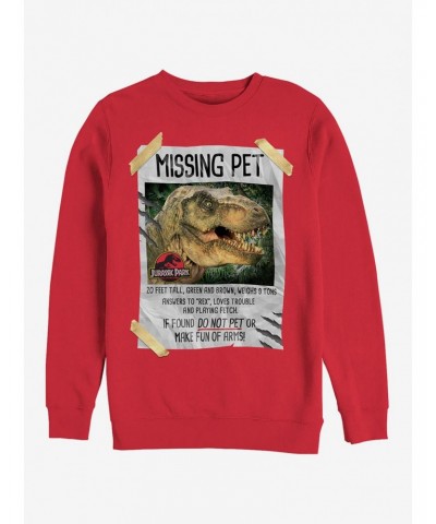 T. Rex Missing Pet Sweatshirt $13.28 Sweatshirts