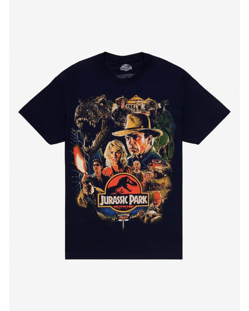 Jurassic Park Vintage Poster T-Shirt $8.05 T-Shirts