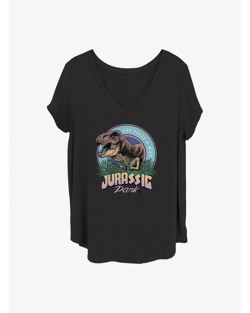 Jurassic Park T Rex Girls T-Shirt Plus Size $7.40 T-Shirts