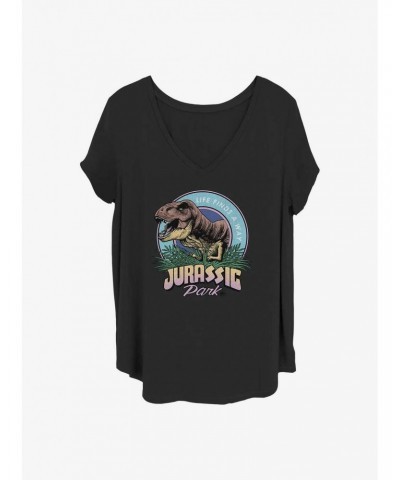 Jurassic Park T Rex Girls T-Shirt Plus Size $7.40 T-Shirts