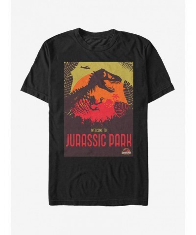 Jurassic Park T. Rex Welcome Sign T-Shirt $8.41 T-Shirts