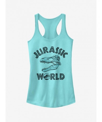 Jurassic World Fallen Kingdom Skeleton Logo Girls Tank $8.76 Tanks