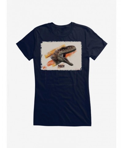 Jurassic World Dominion Tiger Roar Girls T-Shirt $7.57 T-Shirts