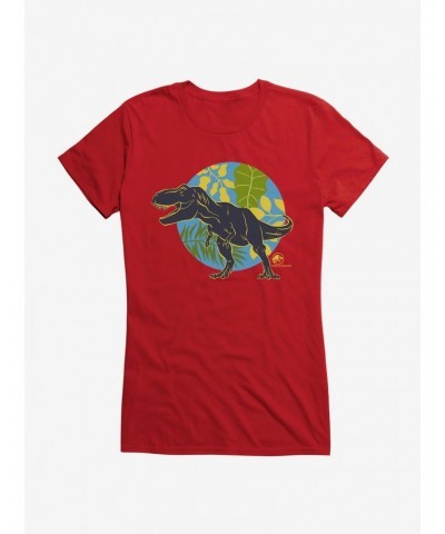 Jurassic World T-Rex Earth Habitat Girls T-Shirt $9.56 T-Shirts