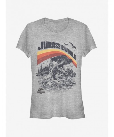 Jurassic World Fallen Kingdom Retro Sea Dino Girls T-Shirt $8.96 T-Shirts