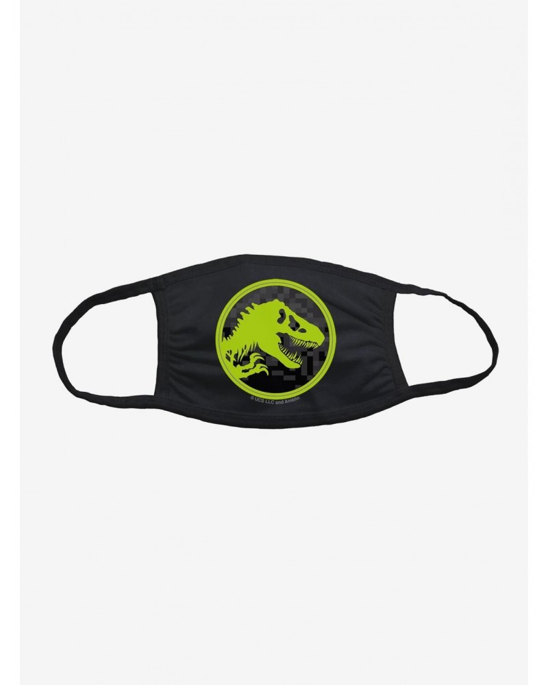 Jurassic World Pixel Dino Logo Face Mask $4.77 Masks