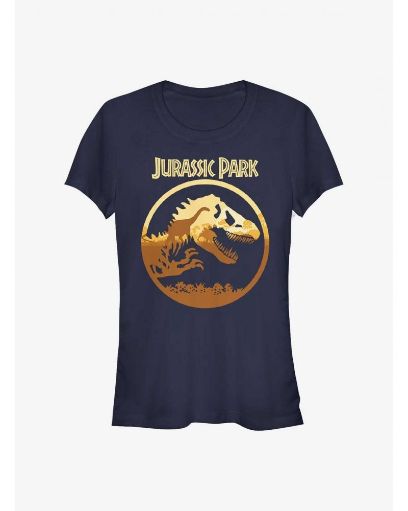 Jurassic Park Jurassic Sunset Girls T-Shirt $9.76 T-Shirts