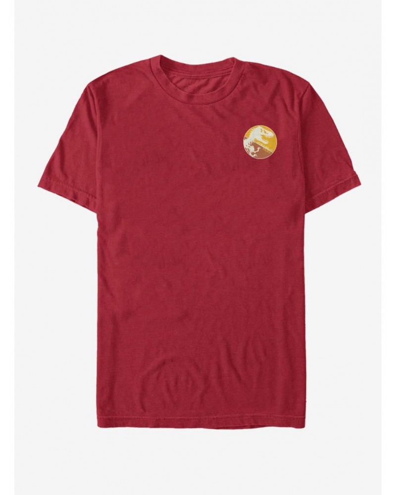 Jurassic Park T. Rex Logo Badge T-Shirt $5.93 T-Shirts