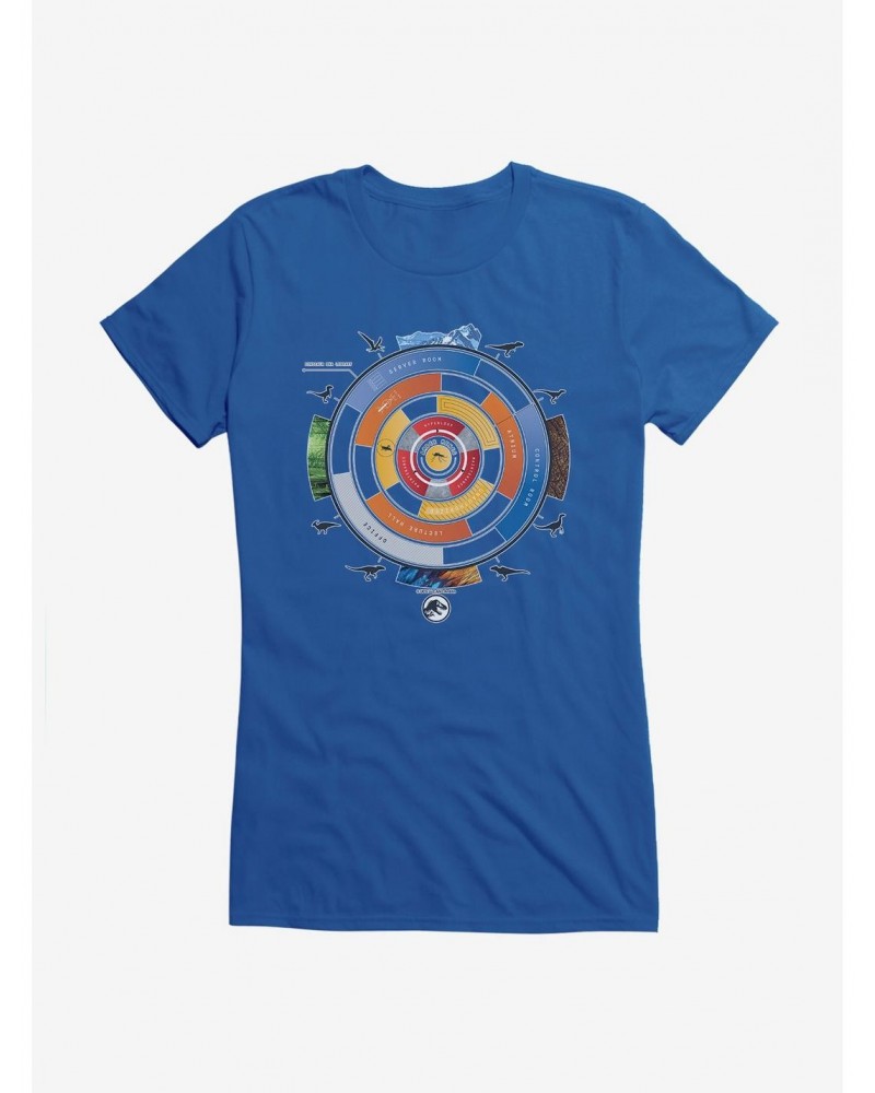 Jurassic World Dominion: BioSyn Laboratory Map Girls T-Shirt $7.17 T-Shirts