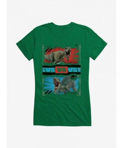 Jurassic World T.Rex Versus Baryonyx Girls T-Shirt $5.98 T-Shirts