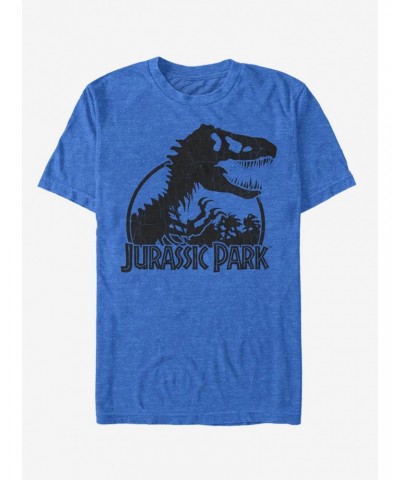 Dino Skeleton Silhouette Logo T-Shirt $7.07 T-Shirts