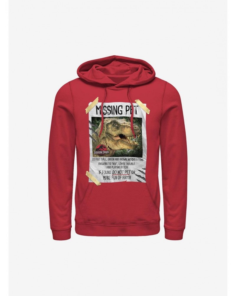 Jurassic Park Missing Pet Hoodie $15.80 Hoodies