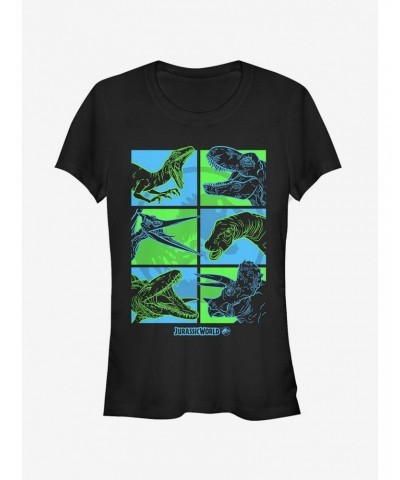 Jurassic World Fallen Kingdom Dino Bingo Girls T-Shirt $8.76 T-Shirts