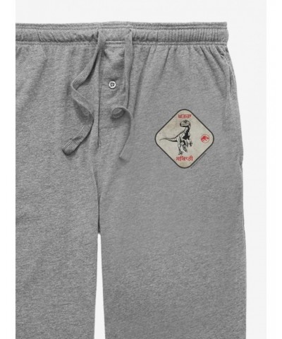 Jurassic World Beware Raptor Sign Pajama Pants $6.57 Pants