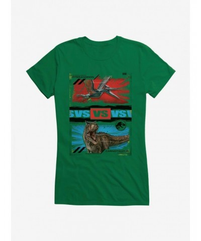 Jurassic World Pteranodon Versus Carnotaurus Girls T-Shirt $9.56 T-Shirts