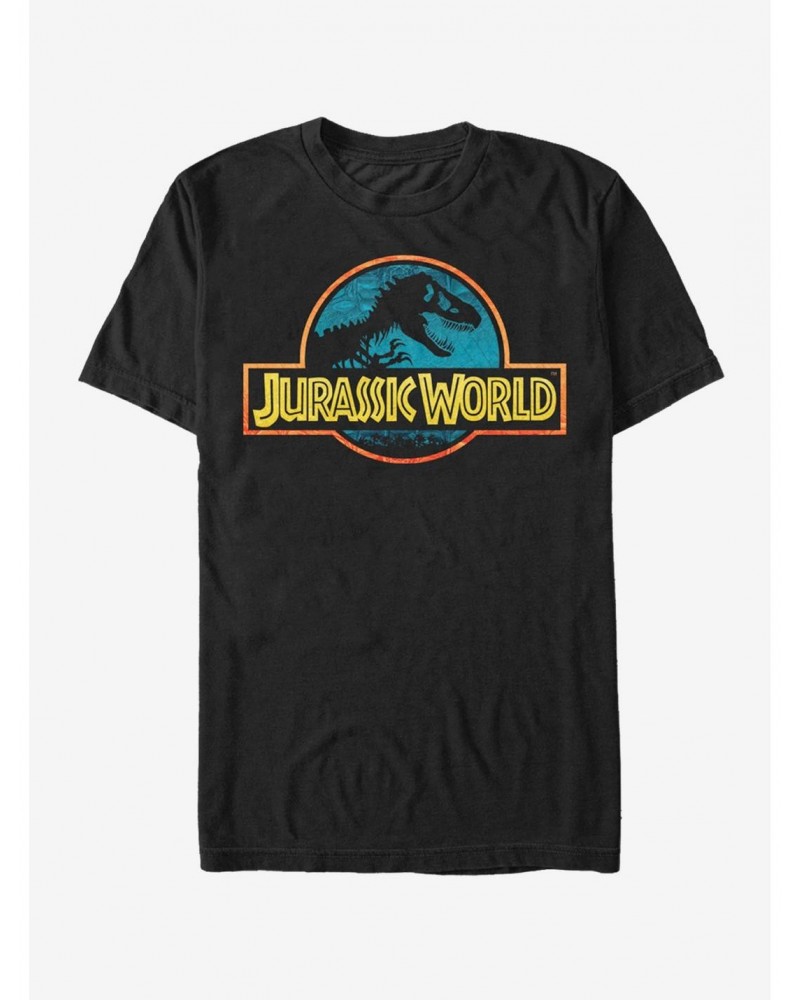 Jurassic World Color Outline Logo T-Shirt $6.12 T-Shirts