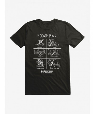 Jurassic World: Camp Cretaceous Escape Plan T-Shirt $6.31 T-Shirts