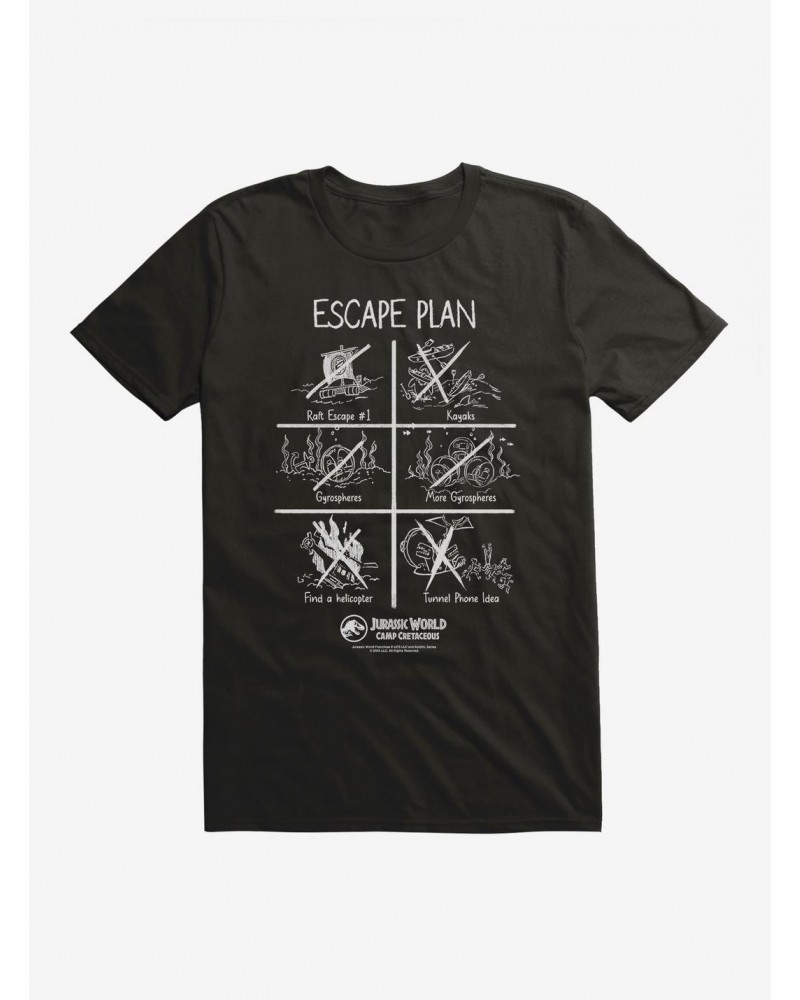 Jurassic World: Camp Cretaceous Escape Plan T-Shirt $6.31 T-Shirts