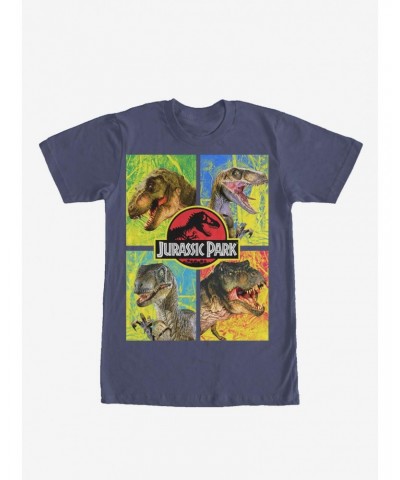 Jurassic Park T. Rex And Velociraptor T-Shirt $7.84 T-Shirts