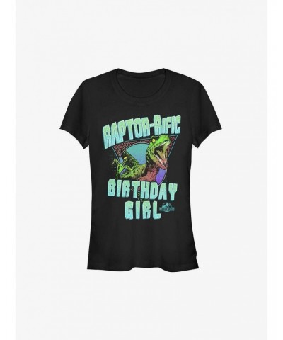 Jurassic Park Raptor-Rific Birthday Girls T-Shirt $7.57 T-Shirts