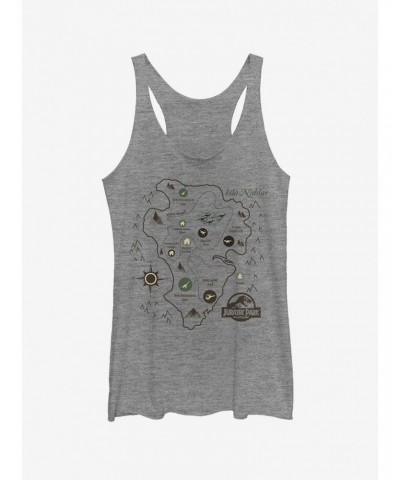 Isla Nublar Map Girls Tank $8.08 Tanks