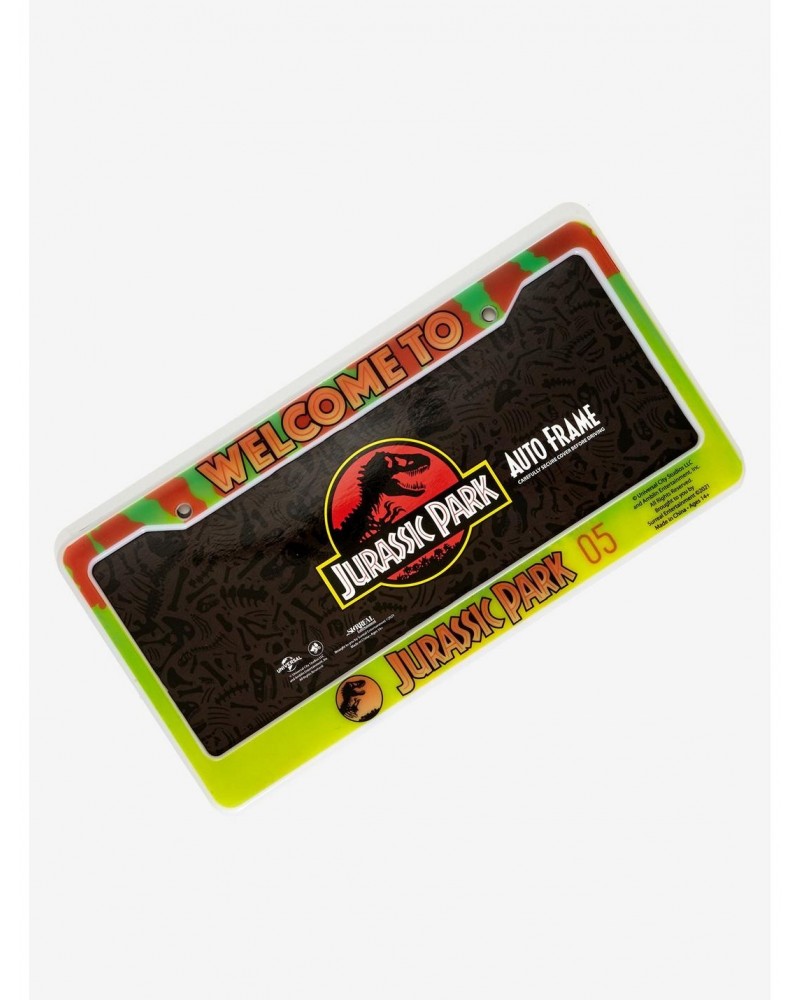 Jurassic Park Welcome To License Plate Frame $3.42 Frames