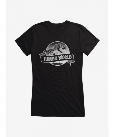 Jurassic World Rockin' Classic Logo Girls T-Shirt $8.37 T-Shirts