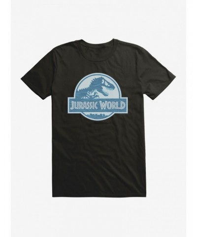 Jurassic World Blue Waves Logo T-Shirt $9.37 T-Shirts