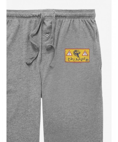 Jurassic World T-Rex Warning Sign Pajama Pants $6.18 Pants