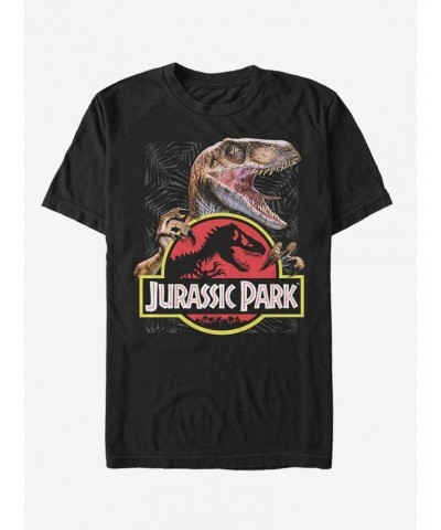 Velociraptor Hooked On Logo T-Shirt $7.27 T-Shirts