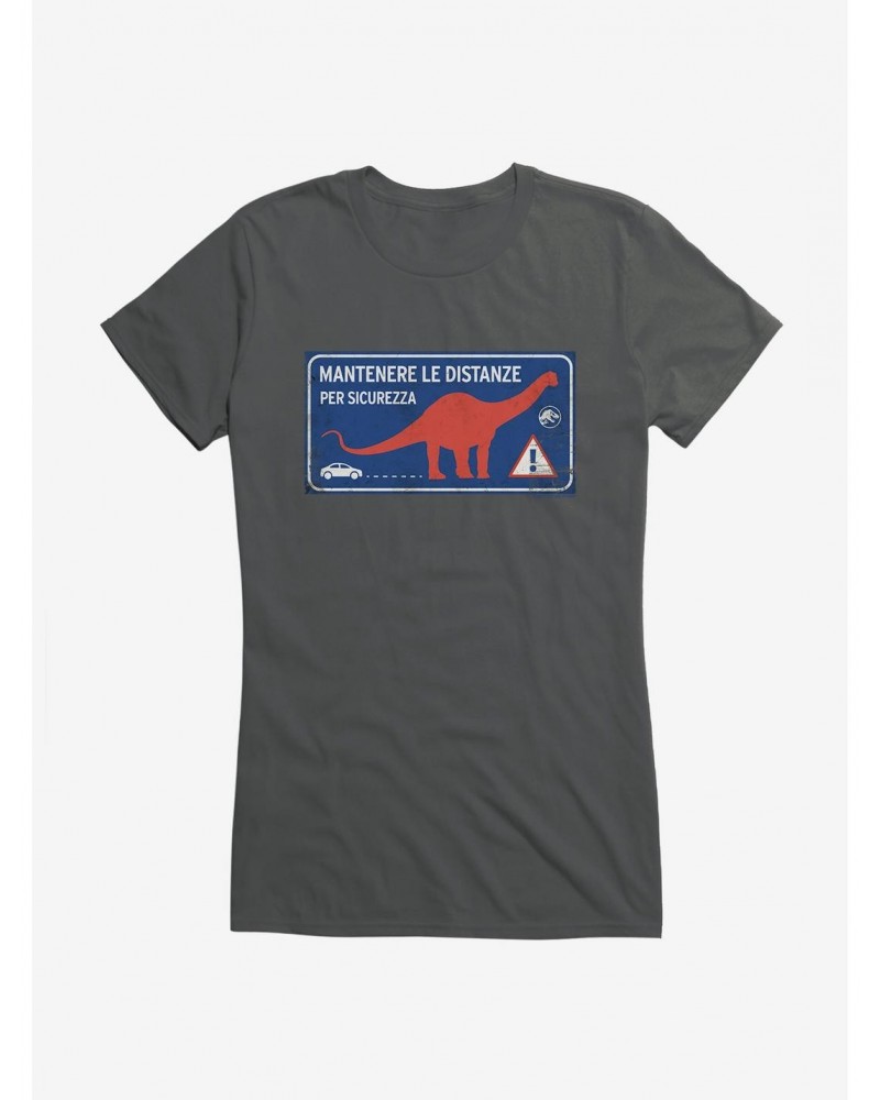 Jurassic World Dominion Maintain Distance Girls T-Shirt $6.18 T-Shirts