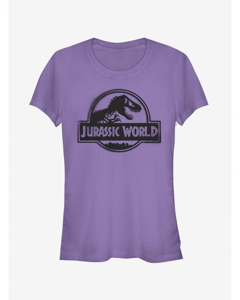 Jurassic World Fallen Kingdom Spray Paint Print Logo Girls T-Shirt $5.98 T-Shirts