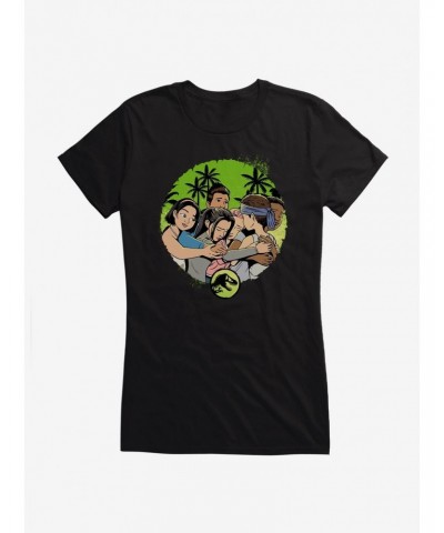 Jurassic World: Camp Cretaceous Group Hug Girls T-Shirt $6.97 T-Shirts