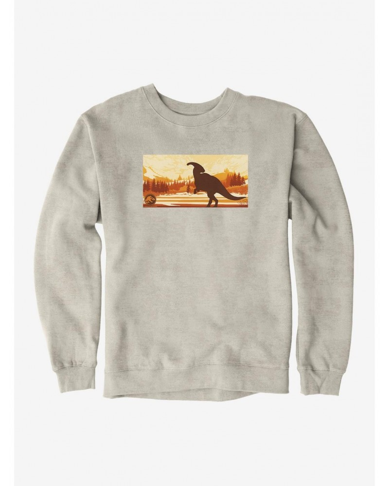 Jurassic World Dominion Parasaurolophus Look Back Sweatshirt $14.17 Sweatshirts