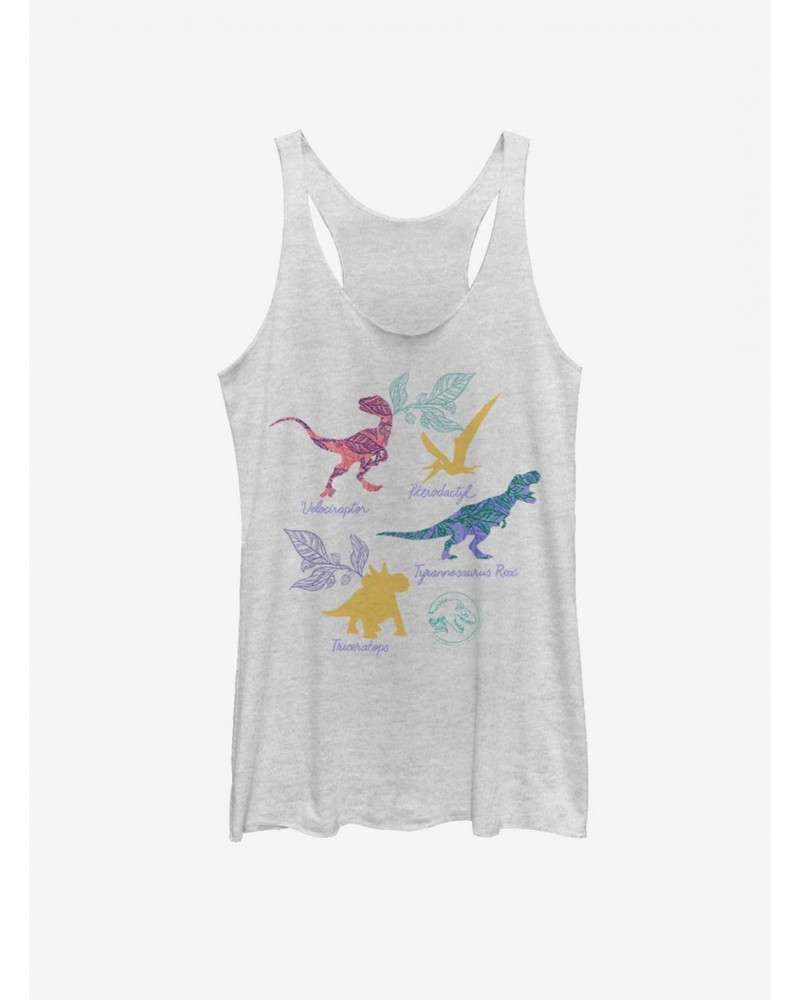 Jurassic Park Dino List Girls Tank $7.87 Tanks