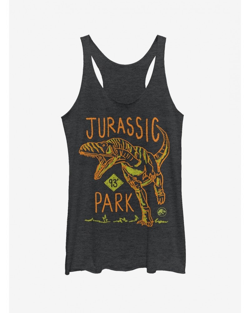 T. Rex Crayon Print Girls Tank $10.36 Tanks