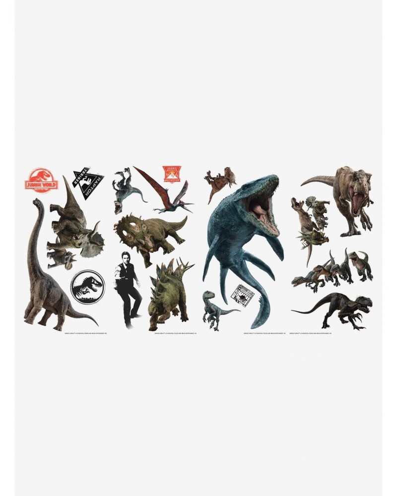 Jurassic World Fallen Kingdom Peel And Stick Wall Decals $6.80 Decals