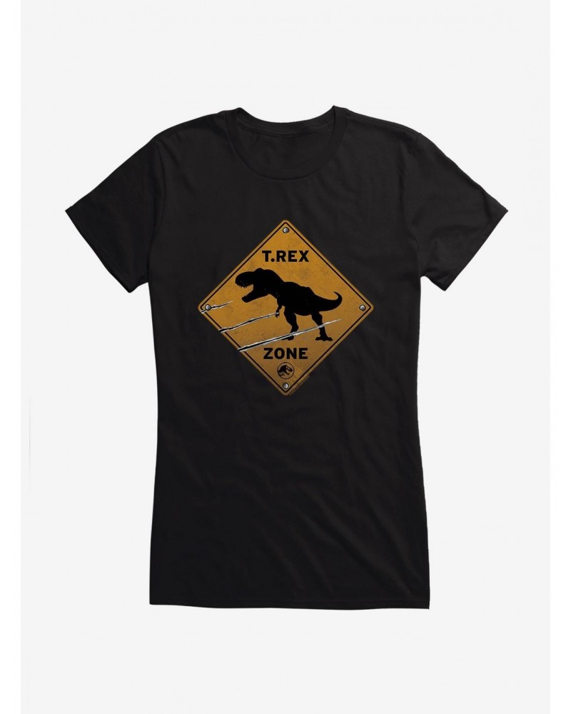 Jurassic World Dominion T. Rex Zone Girls T-Shirt $6.57 T-Shirts