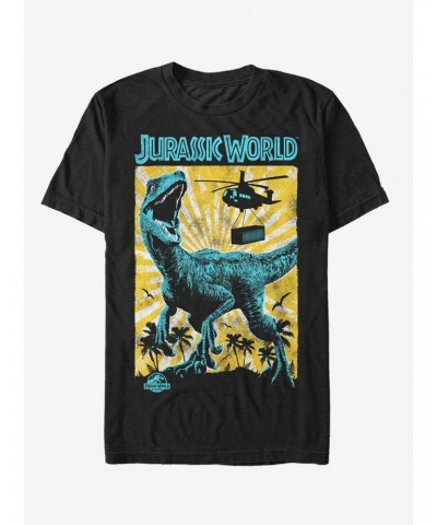 Jurassic World Fallen Kingdom Helicopter Capture T-Shirt $8.41 T-Shirts